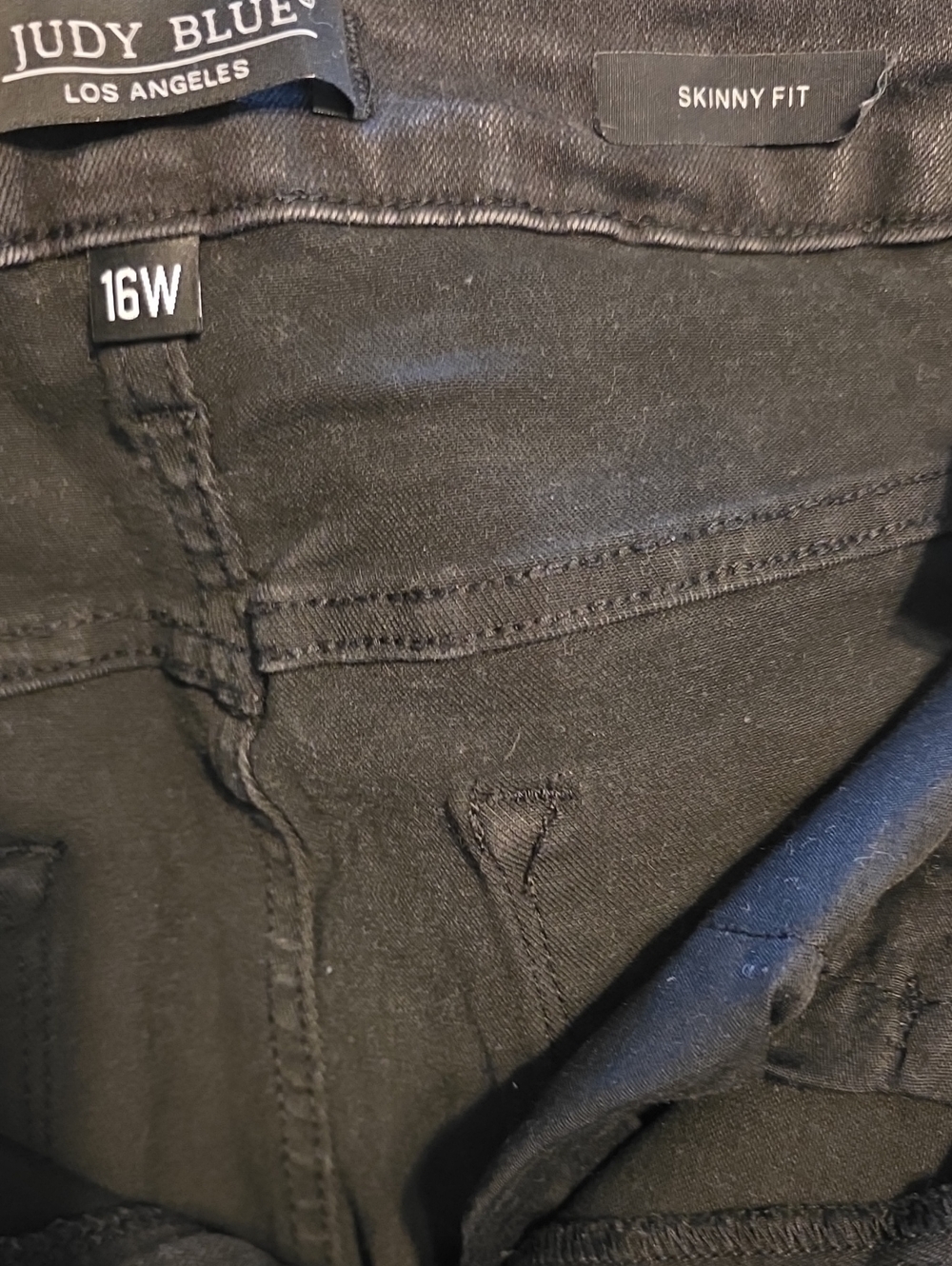 Judy Blue Black Skinny Fit Jeans - 16W